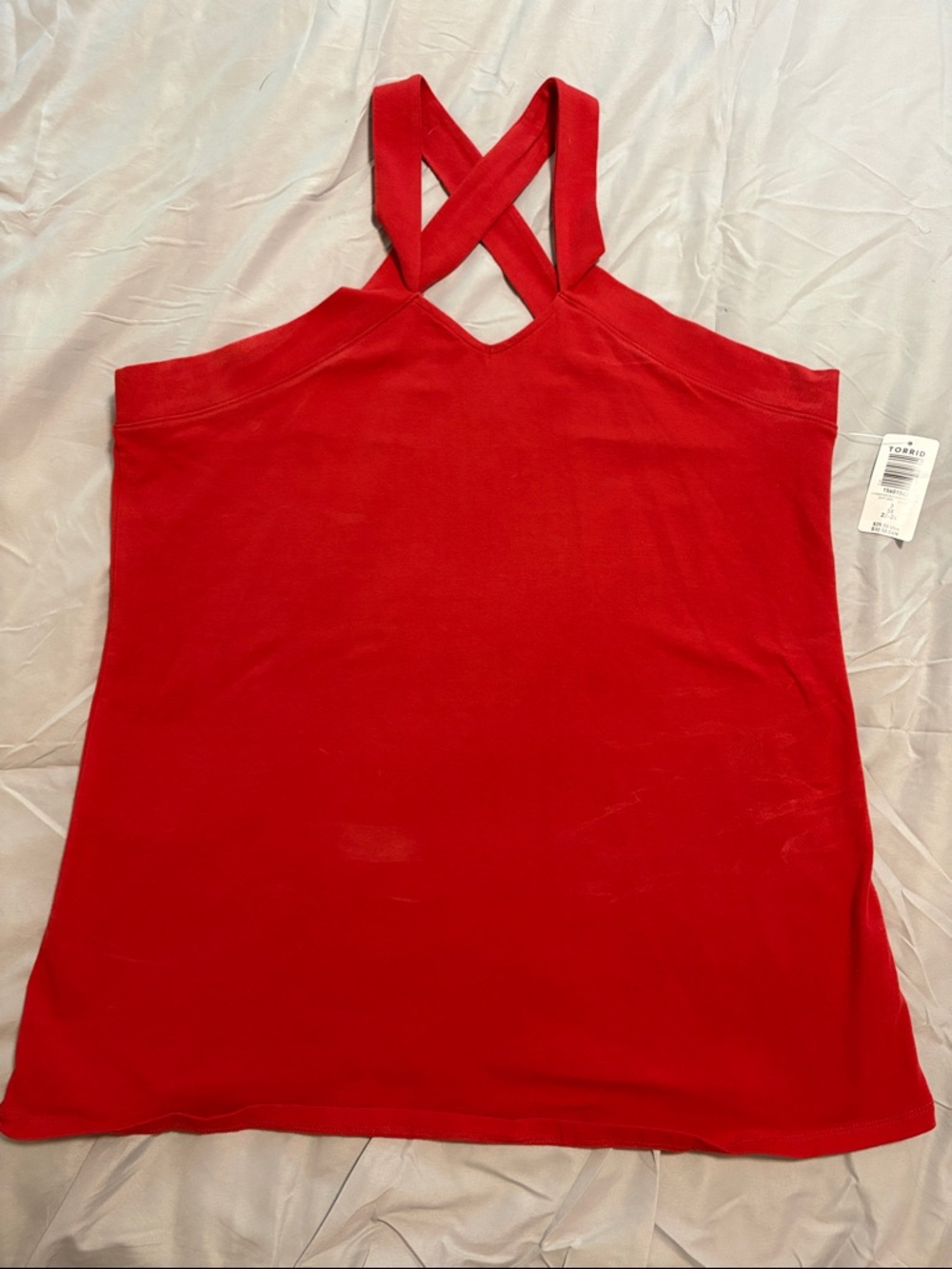 torrid Red Crisscross Strap Tank Top